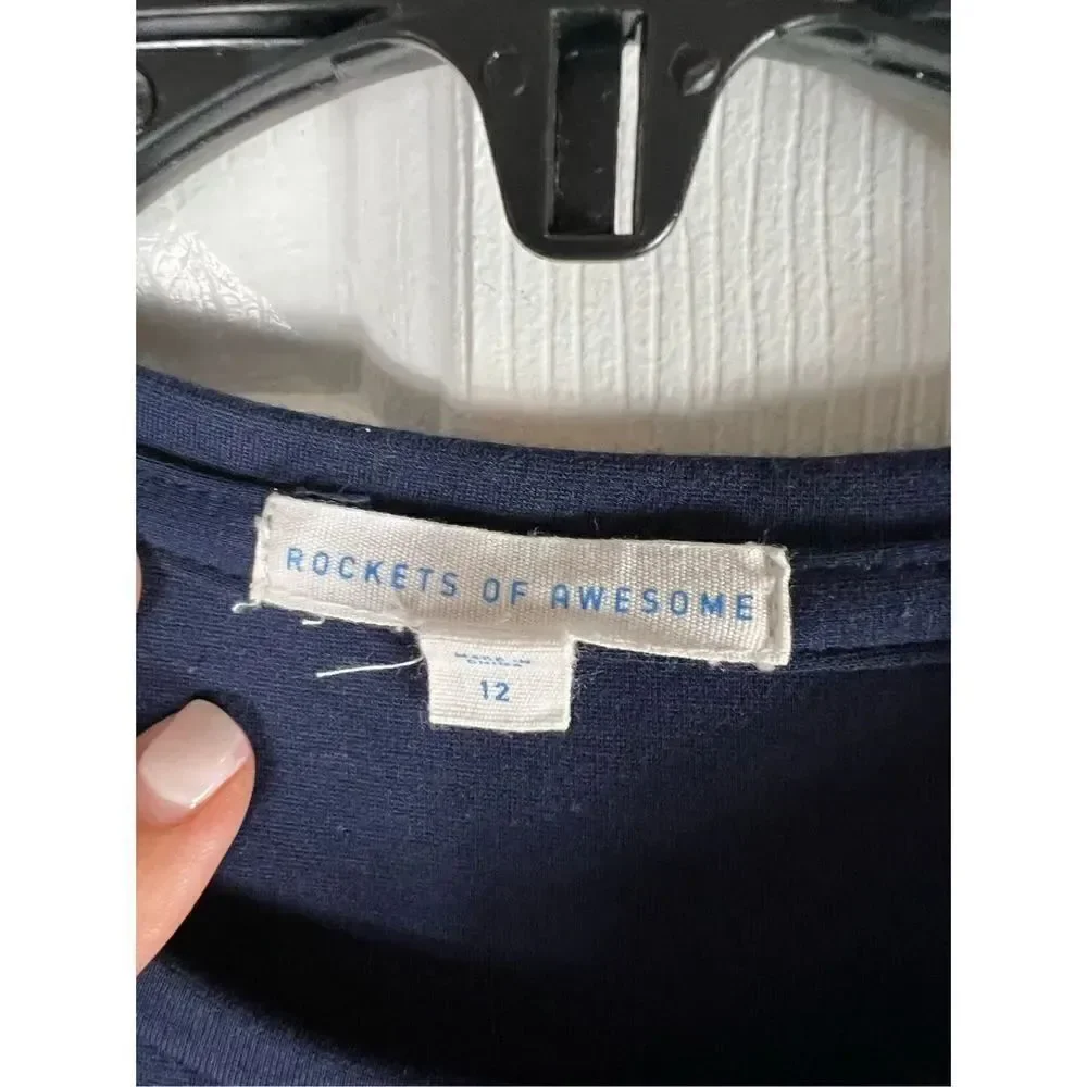 Rockets of Awesome Girls Navy Dress Size 12